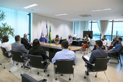 Equipe de transição do Tribunal de Contas do Estado participa de reunião