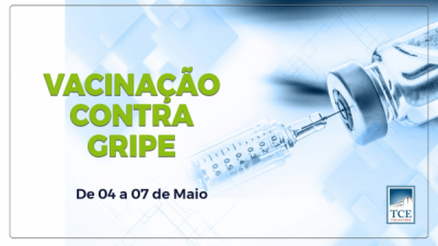 Vacinação contra a gripe para membros e servidores do TCE começa na terça