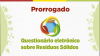 Prazo para responder questionário sobre Resíduos Sólidos é prorrogado