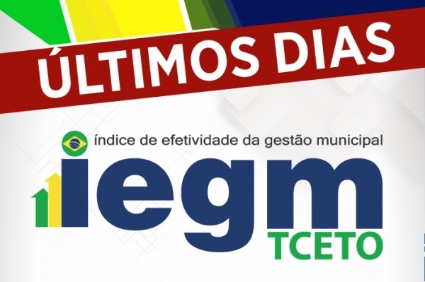 Preenchimento de questionários do IEGM encerra nesta quinta-feira, 31