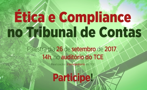 “Ética e Compliance no TC” é tema de palestra com o especialista em direito público Júlio Secundino