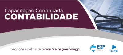 Oferta de capacitação em contabilidade online pela EGP do TCE/PR.