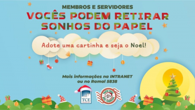 TCE/TO abraça mais uma vez a campanha do “Papai Noel dos Correios”