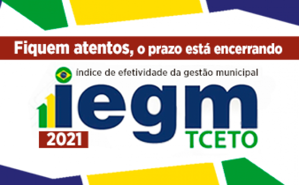 Termina hoje o prazo para o envio dos questionários do IEGM