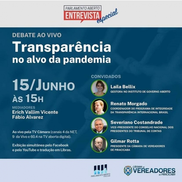 TCE/TO participa de entrevista sobre transparência e pandemia