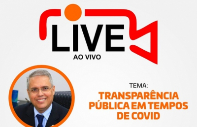 Live neste sábado abordará a Transparência Pública em tempos de Covid-19